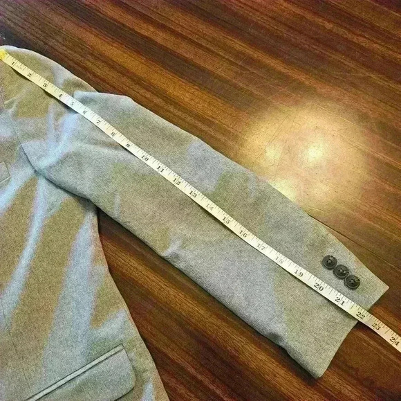 Nautica Gray Single Breasted Fully Lined Blazer Size 18 90s Business Casual EUC - Picture 12 of 15